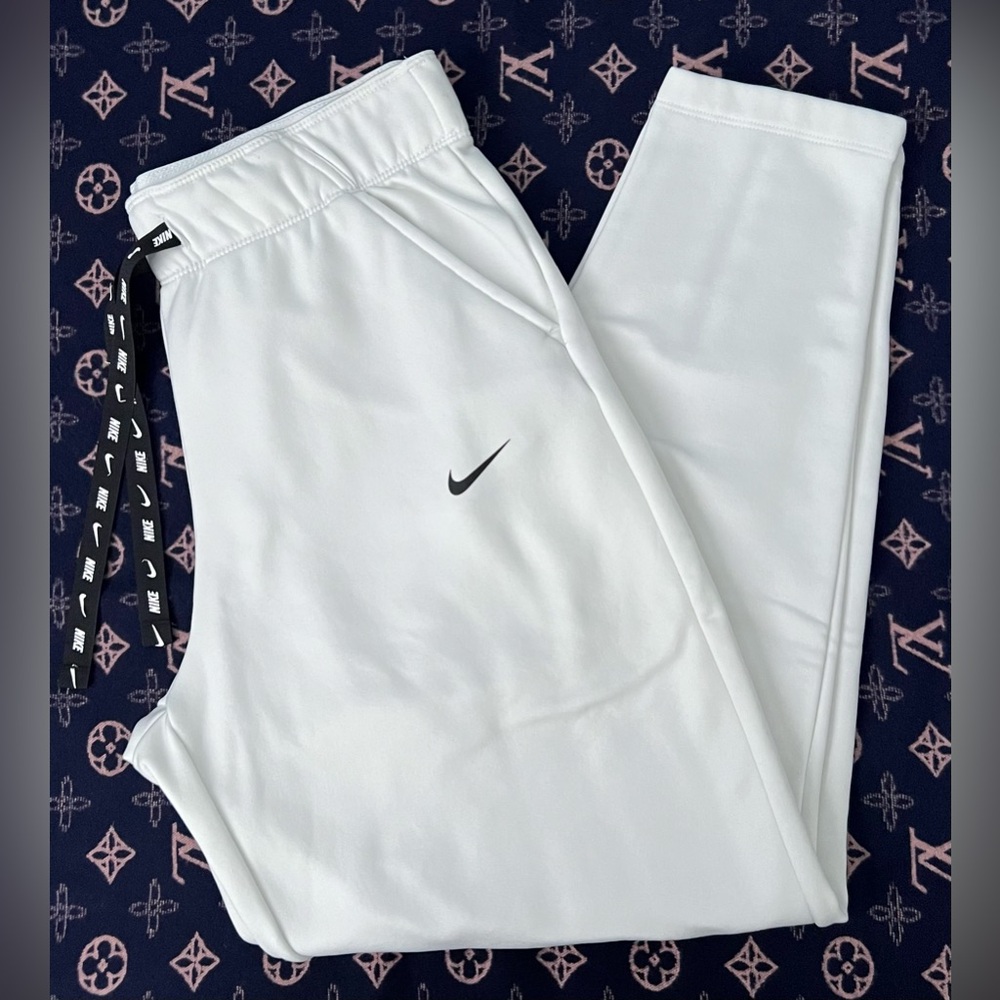 Nike Women’s White Joggers with Black Logo